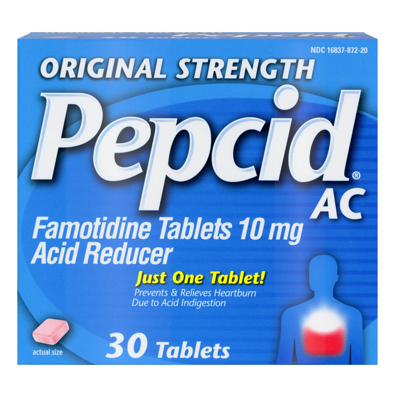 Pepcid® Ac Tablets Original Strength, Sold As 1/Bottle Johnson 70716837872305