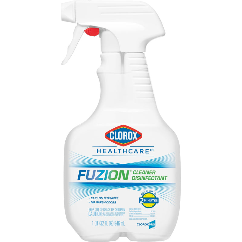 Clorox Healthcare® Fuzion™ Surface Disinfectant Cleaner, 32 Oz Trigger Spray Bottle, Sold As 9/Case The 31478