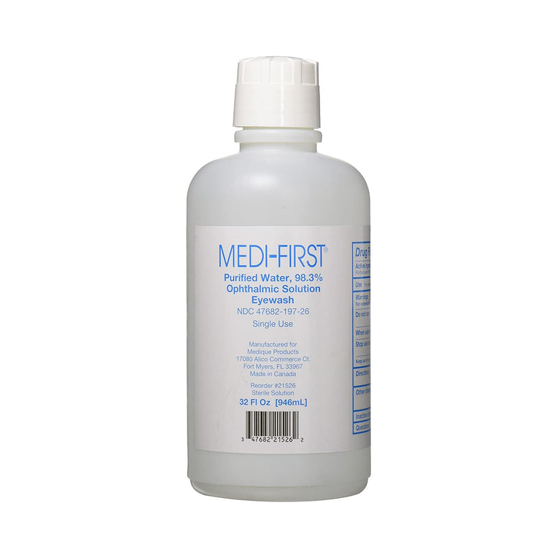 Medi-First® Ophthalmic Solution Eyewash, 1-Quart Bottle, Sold As 1/Each Medique 21526