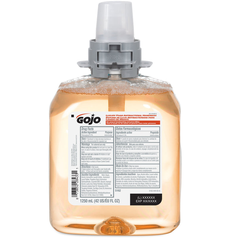Gojo® Luxury Foam Antibacterial Handwash, Refill Bottle, Sold As 4/Case Gojo 5162-04