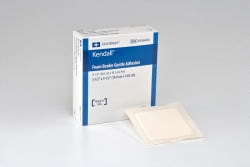 Kendall™ Border Gentle Adhesion Silicone Adhesive With Border Silicone Foam Dressing, 5½ X 5½ Inch, Sold As 50/Case Cardinal 55566Bg