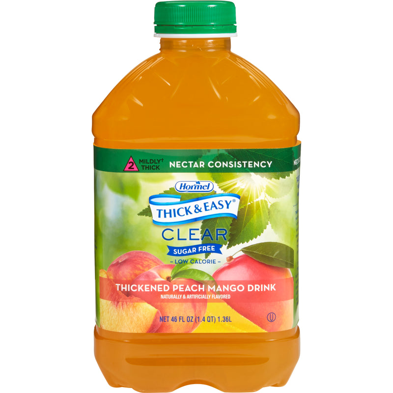 Thick & Easy® Sugar Free Nectar Consistency Peach Mango Thickened Beverage, 46-Ounce Bottle, Sold As 6/Case Hormel 79018