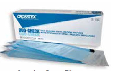 Duo-Check® Sterilization Pouch, 2-1/4 X 4-1/2 Inch, Sold As 4000/Case Sps Scxx