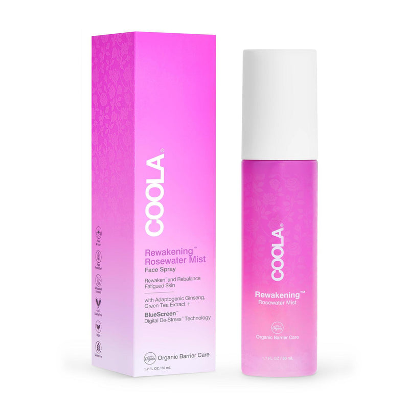 Facial Moisturizer Rewakening™ Rosewater Mist Face Spray 1.7 Oz. Spray Bottle Floral Scent Liquid, Sold As 1/Each Coola Cl10300