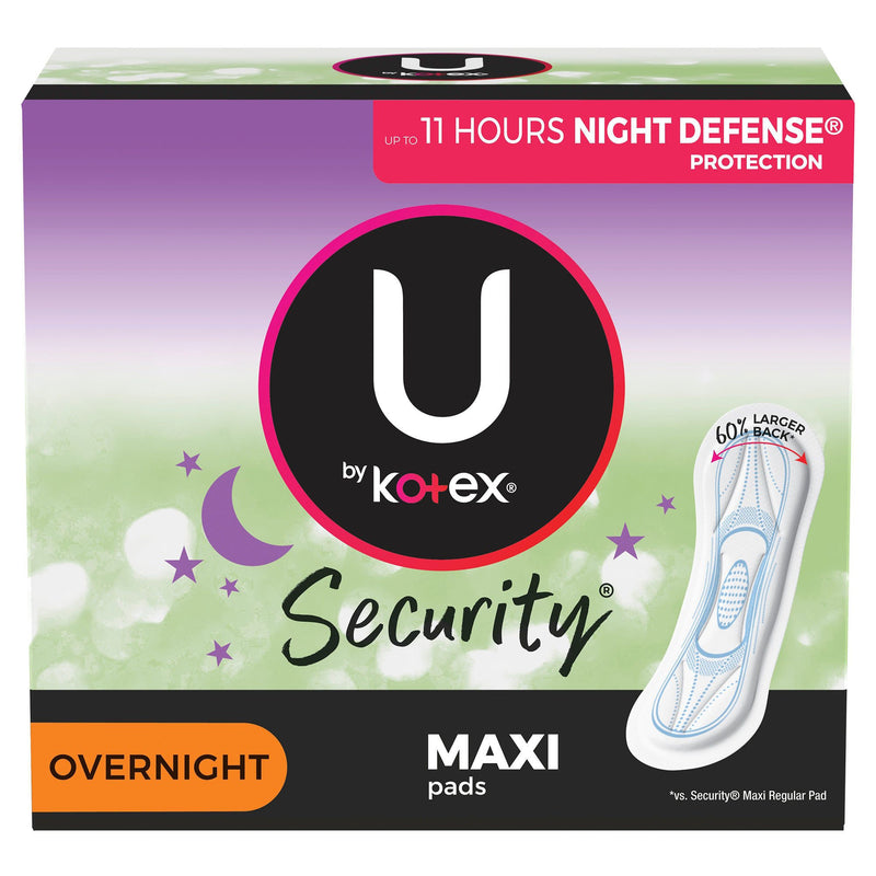 Kc U By Kotex® Maxi Overnight Pad, Sold As 8/Case Kimberly 01404