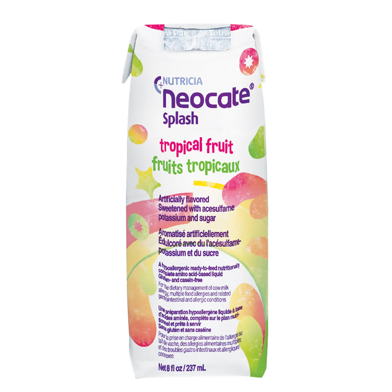 Neocate® Splash Tropical Fruit Flavor Pediatric Oral Supplement / Tube Feeding Formula, 8 Oz. Carton, Sold As 1/Each Nutricia 122437