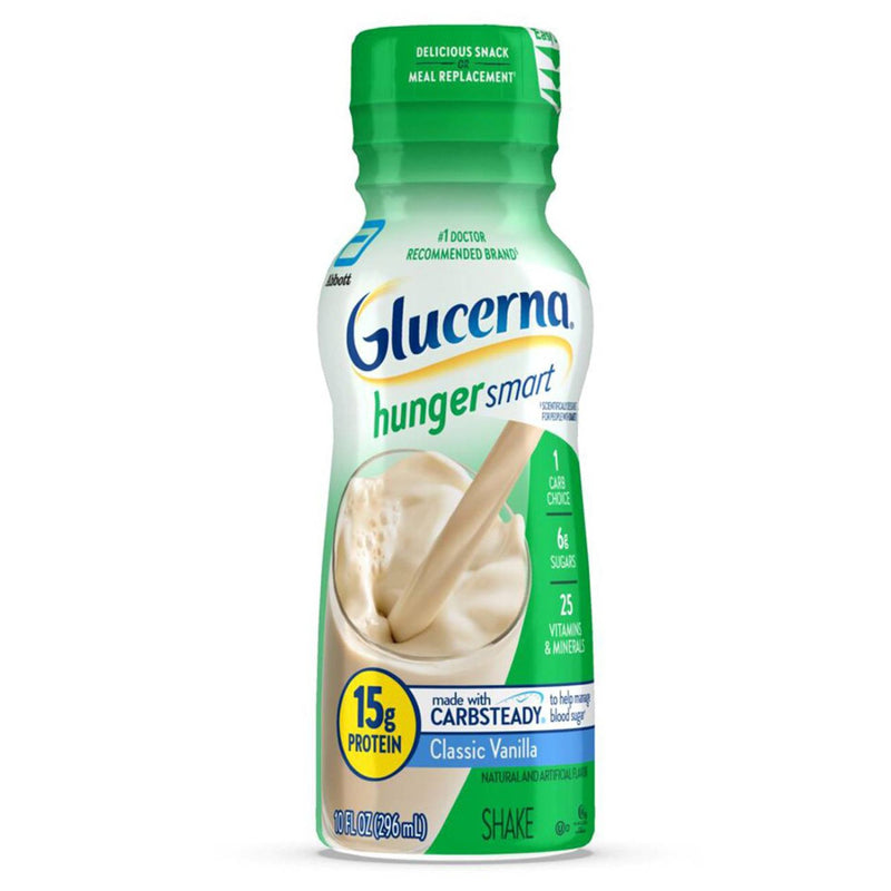Glucerna® Hunger Smart Shake, Vanilla Flavor, 10-Ounce Bottle, Sold As 24/Case Abbott 68607