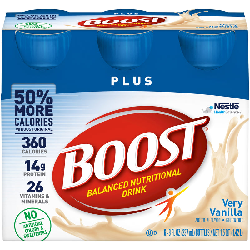 Boost® Plus Vanilla Balanced Nutritional Drink, 8-Ounce Bottle, Sold As 6/Pack Nestle 00041679931363