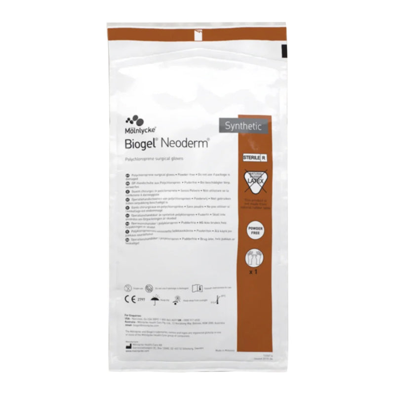 Biogel® Neoderm® Polyisoprene Surgical Glove, Size 7.5, Light Brown, Sold As 200/Case Molnlycke 42975