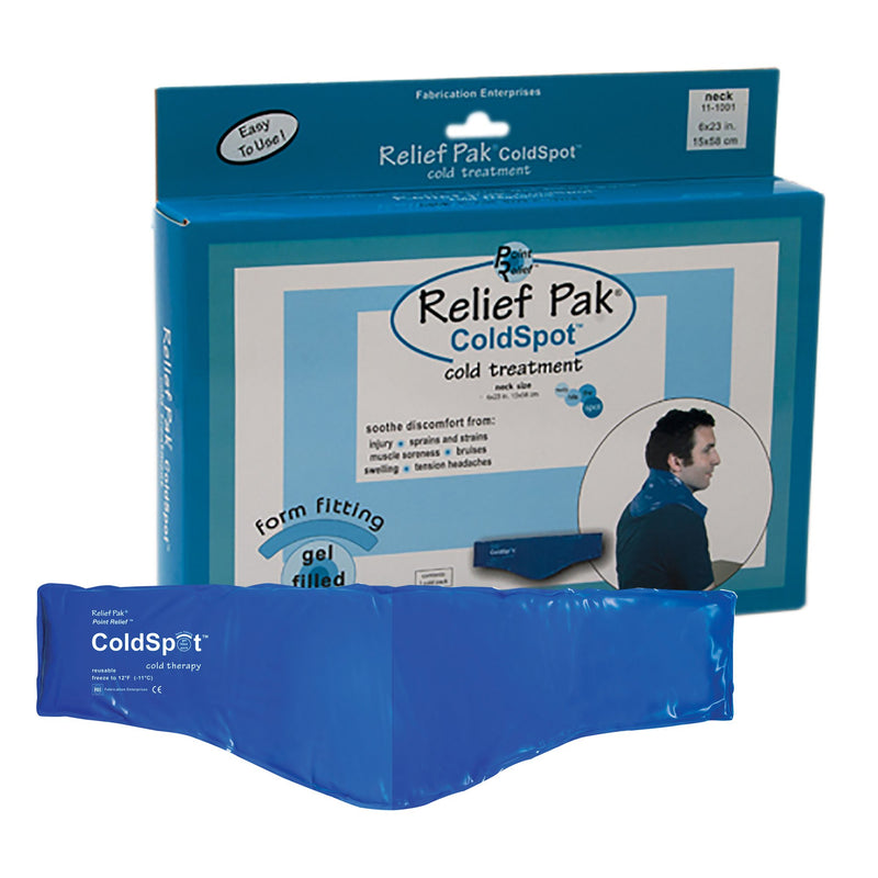 Relief Pak® Coldspot™ Blue Vinyl Pack, Neck Contour, Sold As 1/Each Fabrication 11-1001