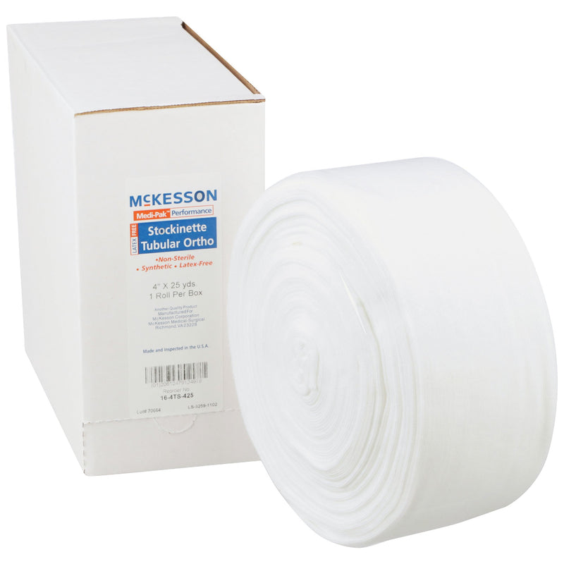Mckesson White Polyester Tubular Stockinette, 4 Inch X 25 Yard, Sold As 1/Roll Mckesson 16-4Ts-425