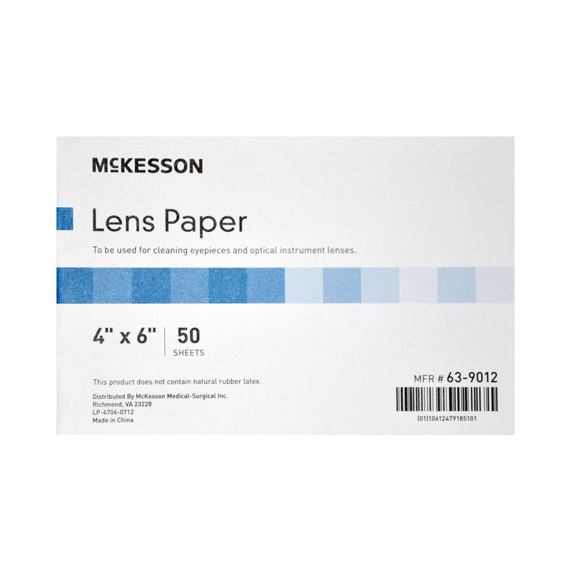 Mckesson Lens Cleaner For Optical Instruments, 4 X 6 Inch Paper Sheets, Sold As 1/Each Mckesson 63-9012
