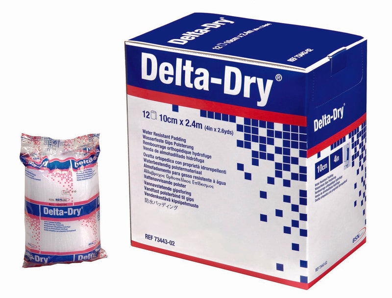 Delta-Dry® White Synthetic Water Resistant Cast Padding, 4 Inch X 2.6 Yard, Sold As 12/Pack Bsn 7344302