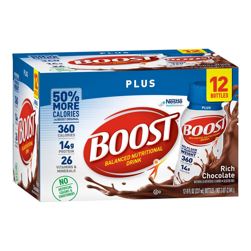 Boost® Plus Chocolate Balanced Nutritional Drink, 8 Oz. Bottle, Sold As 24/Case Nestle 00041679280911