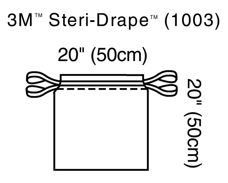 3M™ Steri-Drape™ Sterile Isolation Surgical Drape, 20 X 20 Inch, Sold As 1/Each 3M 1003
