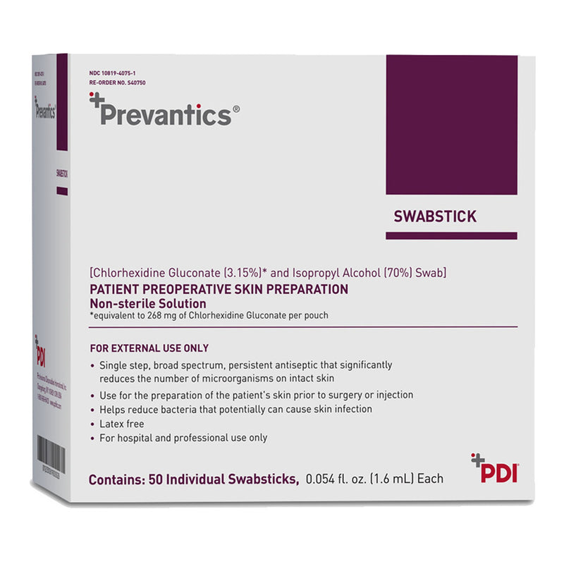 Prevantics® Swabsticks, Sold As 50/Box Professional S40750