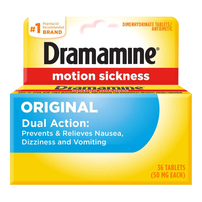 Dramamine, Tab 50Mg Orig (36/Ea), Sold As 1/Each Medtech 83124800199