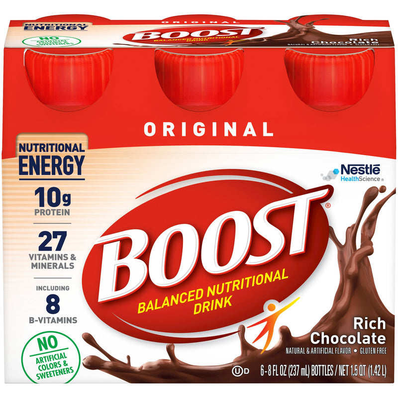 Boost® Original Chocolate Balanced Nutritional Drink, 8 Oz. Bottle, Sold As 1/Each Nestle 00041679675366
