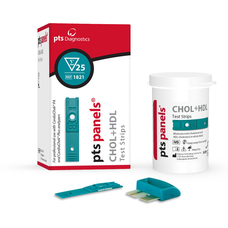 Pts Panels® Reagent Test Strip For Use With Cardiochek Pa Analyzer, High-Density Lipoprotein (Hdl) Cholesterol Test, Sold As 1/Vial Pts 1821