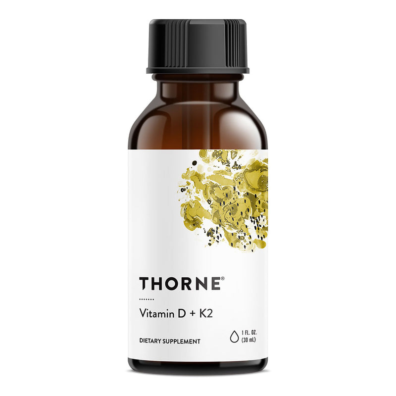 Supplement, Liq Vitamin D+K2 1Oz (12/Cs), Sold As 12/Case Thorne Kd500