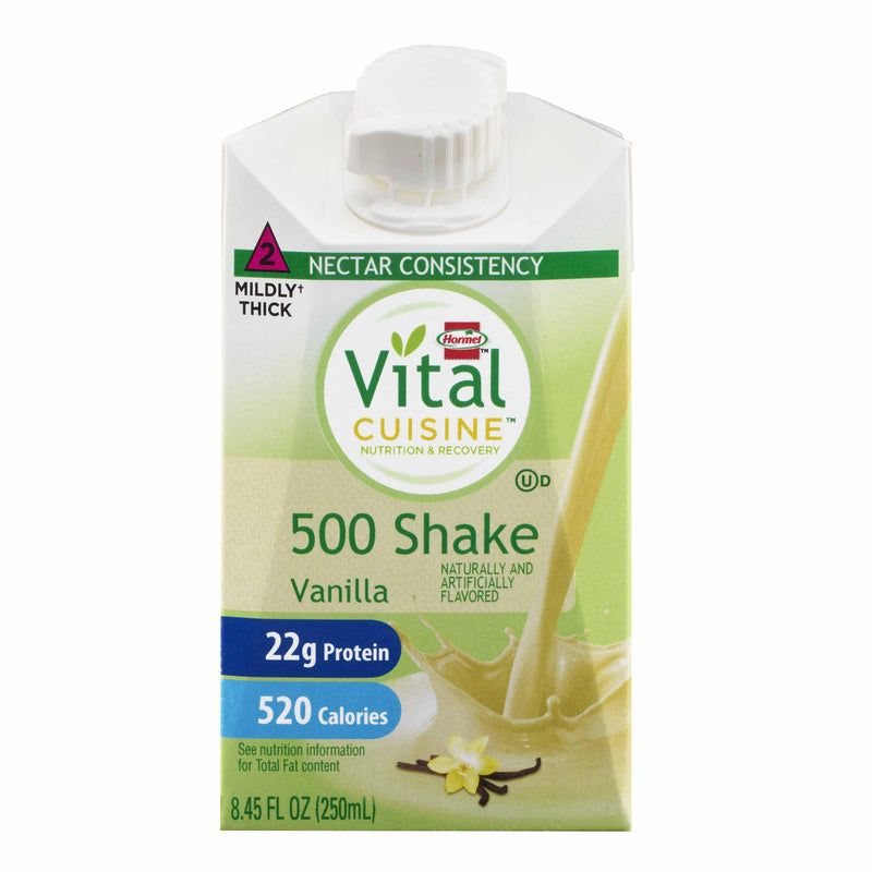 Vital Cuisine® 500 Shake Vanilla Nutrition And Recovery, 8.45 Oz. Carton, Sold As 27/Case Hormel 72504