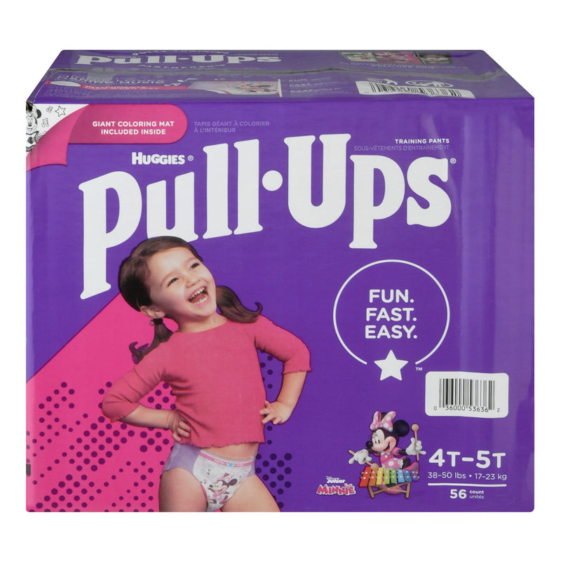 Pull-Ups® Learning Designs® For Girls, Size 6 / 4T To 5T, Sold As 56/Case Kimberly 53636