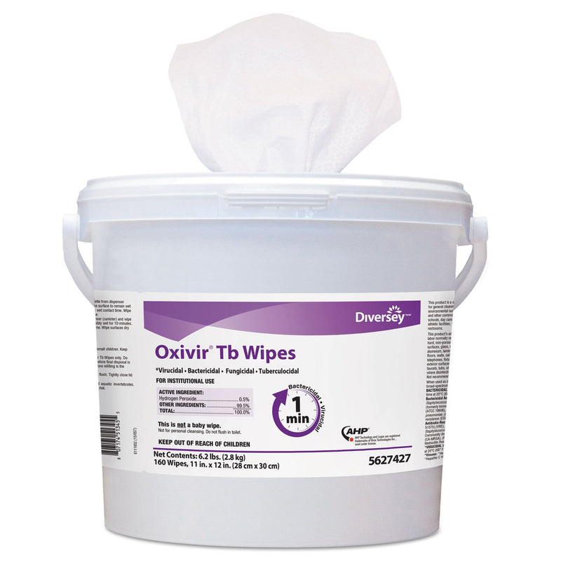 Diversey™ Oxivir® Tb Surface Disinfectant Wipes, 160 Count, Sold As 1/Each Lagasse Dvo5627427