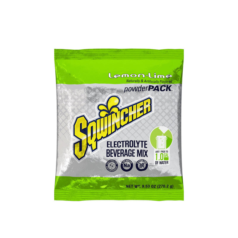 Sqwincher® Powder Pack® Lemon-Lime Electrolyte Replenishment Drink Mix, Sold As 80/Case Kent 159016008