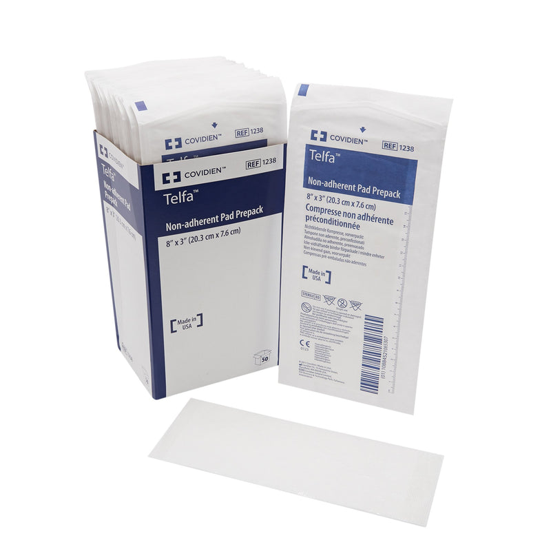 Telfa™ Ouchless Nonadherent Dressing, 3 X 8 Inch, Sold As 600/Case Cardinal 1238-