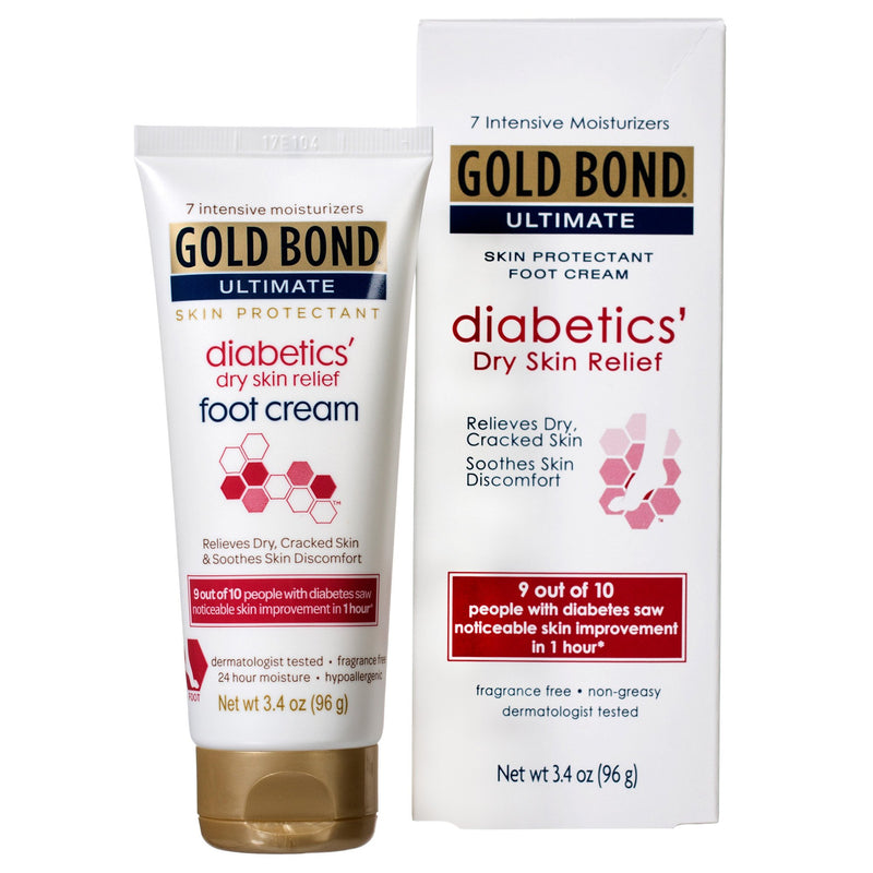 Gold Bond Foot Diabetics, Crm 3.4Oz, Sold As 1/Each Chattem 04116705400