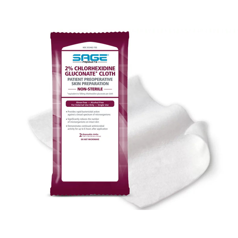 Sage® Surgical Scrub Wipe, Sold As 32/Case Sage 9707