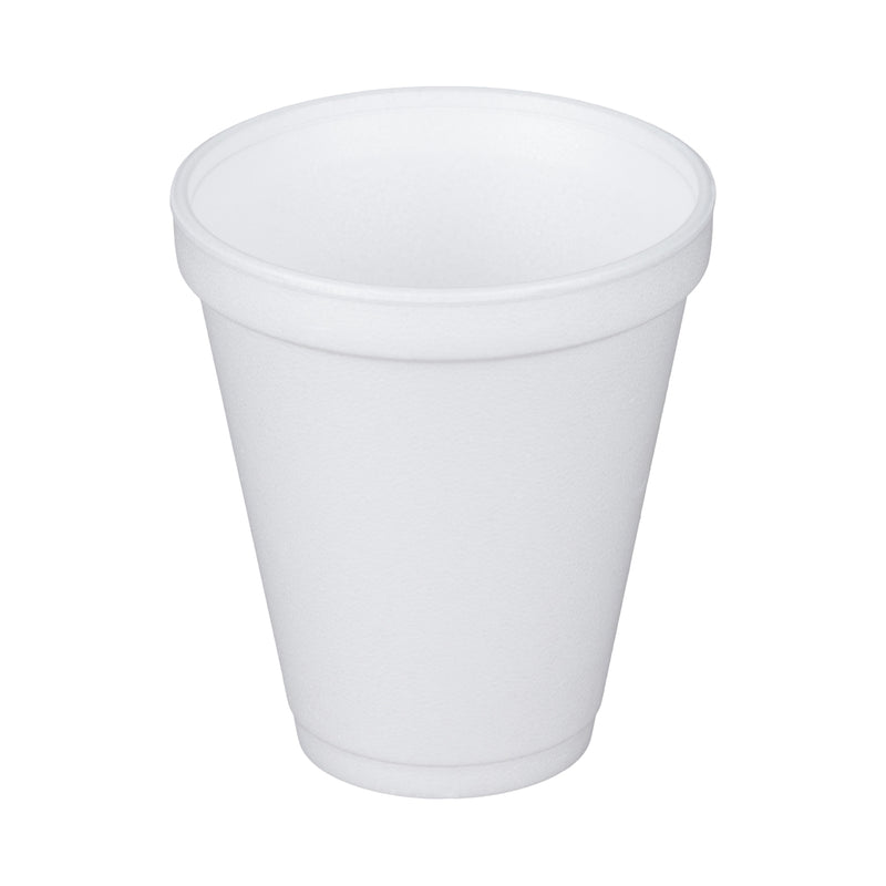 Dart Drinking Cup, White, Styrofoam, Disposable, 12 Oz, Sold As 25/Sleeve Rj 12J16