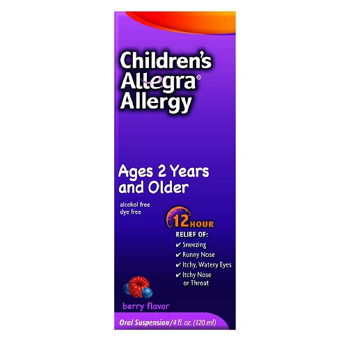 Children'S Allegra® Fexofenadine Children'S Allergy Relief, Sold As 1/Each Chattem 41167424404