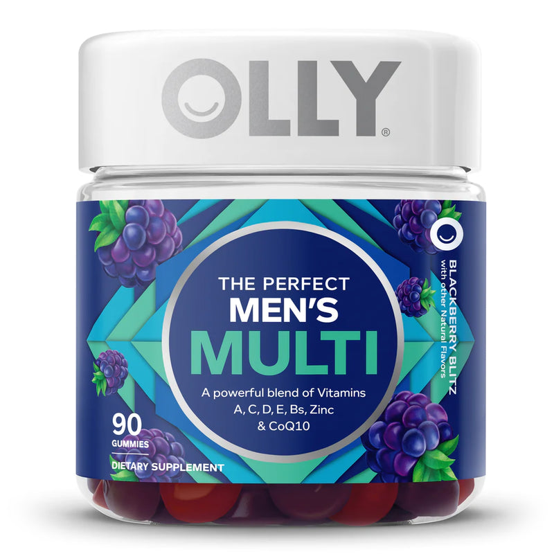 Olly The Perfect Men'S Multi Gummies, Blackberry Blitz, Sold As 1/Bottle Olly 85815800502
