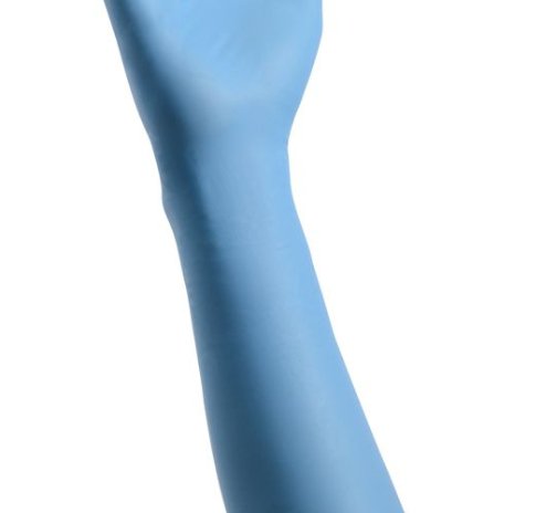 Cardinal Health™ Decontamination Extended Cuff Length Exam Glove, Large, Blue, Sold As 500/Case Cardinal 88Ndl