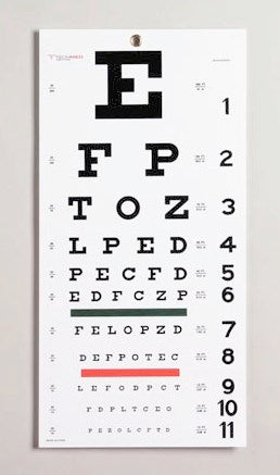 Moore Medical Snellen Eye Chart, Sold As 1/Each Dukal Tm3050