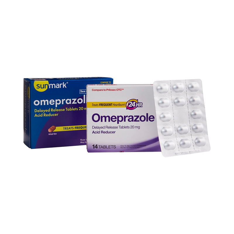 Sunmark® Omeprazole Antacid, Sold As 1/Box Mckesson 49348084661