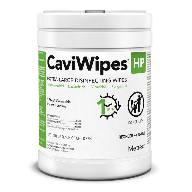 Wipe, Disinfecting Caviwipe Hpxl (65/Ct 12Ct/Cs), Sold As 1/Carton Metrex 16-1150