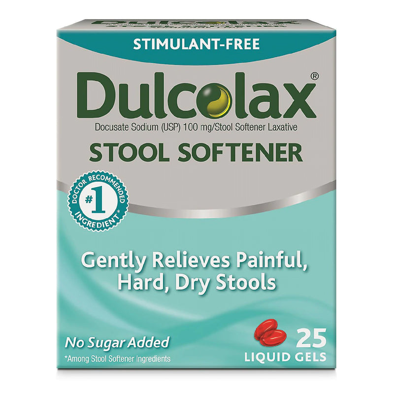 Dulcolax® Docusate Sodium Stool Softener, Sold As 1/Box Novartis 68142102202