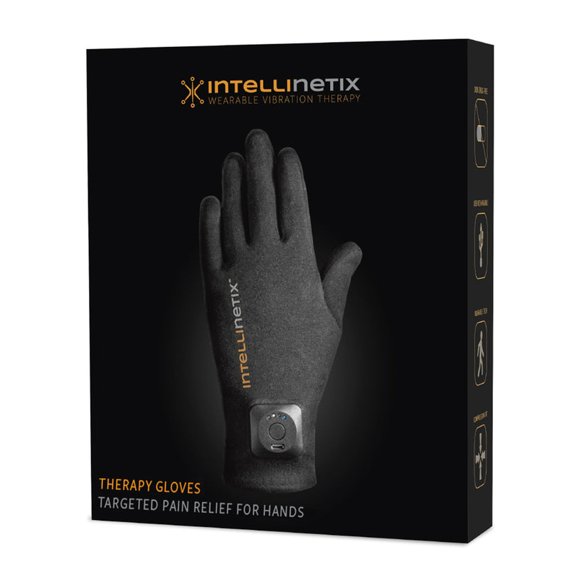 Intellinetix® Arthritis Vibrating Gloves, Medium, Black, Sold As 1/Pair Brownmed 07231
