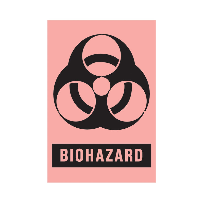 Timemed Pre-Printed Label, Biohazard, 2 X 3 Inch, Sold As 1/Roll Precision Bh-405