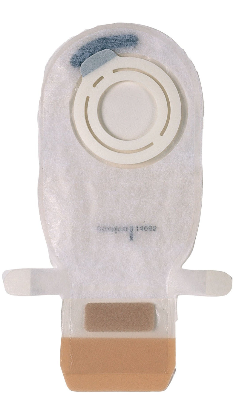 Assura® Ac Easiclose™ Two-Piece Transparent Ostomy Pouch, 1 Inch Stoma, Sold As 10/Box Coloplast 14682