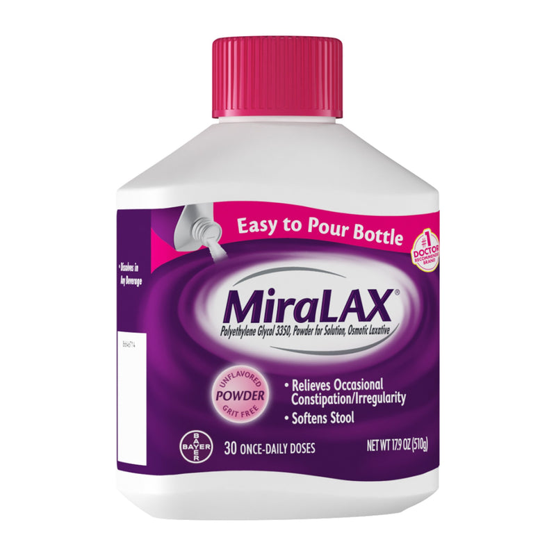 Miralax® Polyethylene Glycol 3350 Laxative, Sold As 1/Each Bayer 11523723404