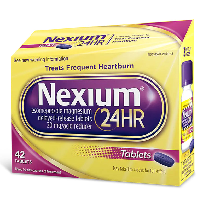 Nexium 24Hr Acid Reducer Tablets, Sold As 1/Bottle Glaxo 00573245142
