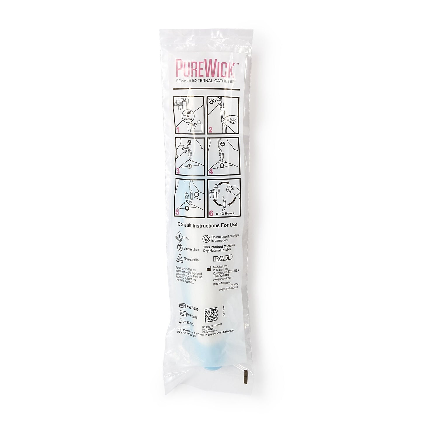 Purewick Female External Catheter, Sold As 1/Each Bard Pwf030