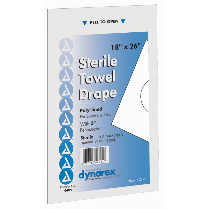 Dynarex® Nonsterile Towel Surgical Drape, 18 X 26 Inch, Sold As 50/Box Dynarex 4409