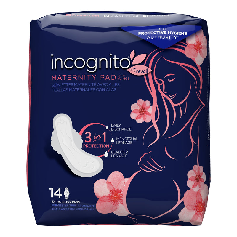 Incognito® By Prevail Extra Heavy Maternity Pad, 13 Inch Length, Sold As 84/Case First Pvh-614