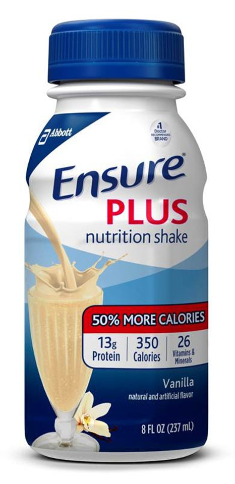 Ensure® Plus Nutrition Shake, Vanilla, 8-Ounce Bottle, Sold As 16/Case Abbott 62932