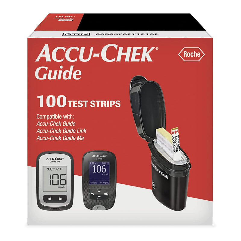 Accu-Chek® Guide Blood Glucose Test Strips, Sold As 2400/Case Roche 07453744001