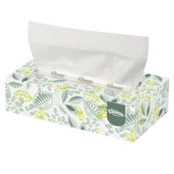 KLEENEX® NATURALS FACIAL TISSUE WHITE 8 X 8-2 5 INCH 125 COUNT, 6000/CASE, KIMBERLY 21601